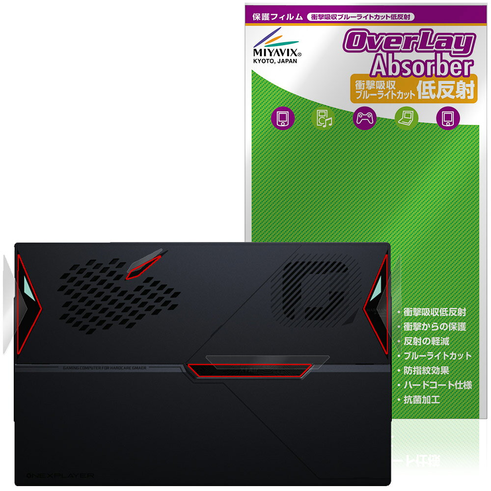One-Netbook ONEXPLAYER X1 Air 背面ロゴ部用 保護フィルム OverLay Absorber 低反射 for エックスワン エアー 衝撃吸収 反射防止 抗菌