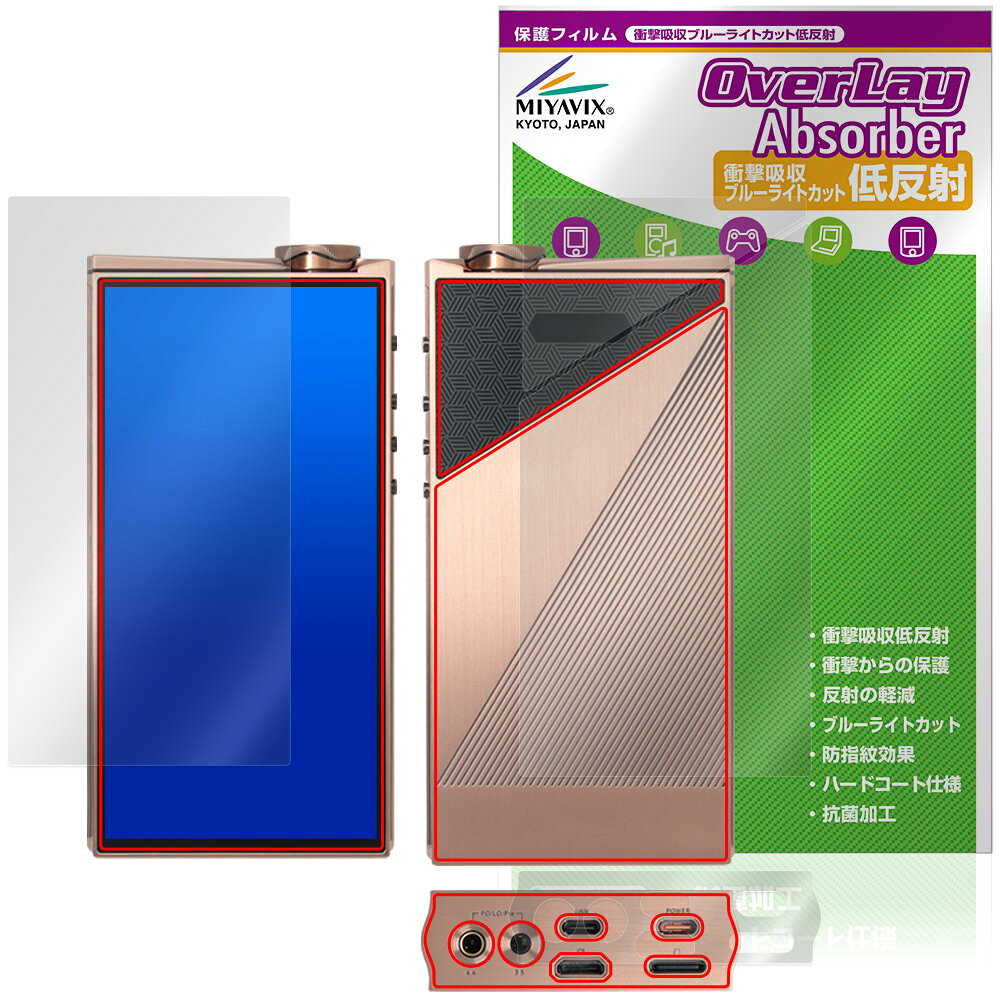 EvoAria EvoOne Ti / EvoOne Cu 表面 背面 底面 保護フィルム OverLay Absorber 低反射 for エヴォアリア DAP 衝撃吸収ブルーライトカット