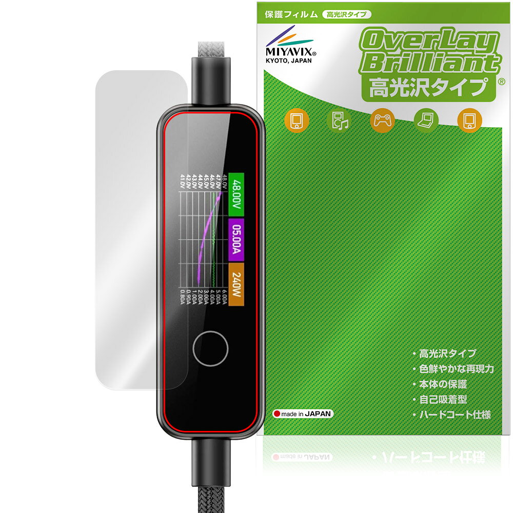 MATECH PowerSight 240W MTPS240 保護フィルム OverLay Brilliant for 液晶ディスプレイ搭載ケーブル 指紋がつきにくい 指紋防止 高光沢