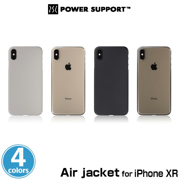 Air jacket for iPhone XR 特殊マイクロドット加工 パワーサポートブランド