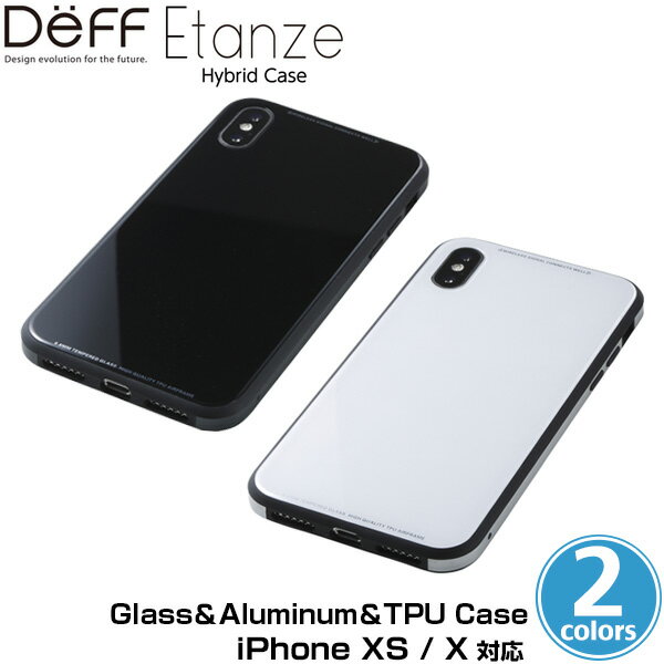 iPhone XS 用 Glass＆Aluminum＆TPU Case Etanze for iPhone XS iPhone XS 対応 ハイブリッドケース アイフォンXS アイフォンテンエス iPhoneXS