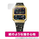 CASIO PAC-MANコラボレーションモデル A100WEPC-1BJR 保護 フィルム OverLay Paper for A100WEPC-1BJR 紙のような フィルム 紙に書いているような描き心地 ミヤビックス