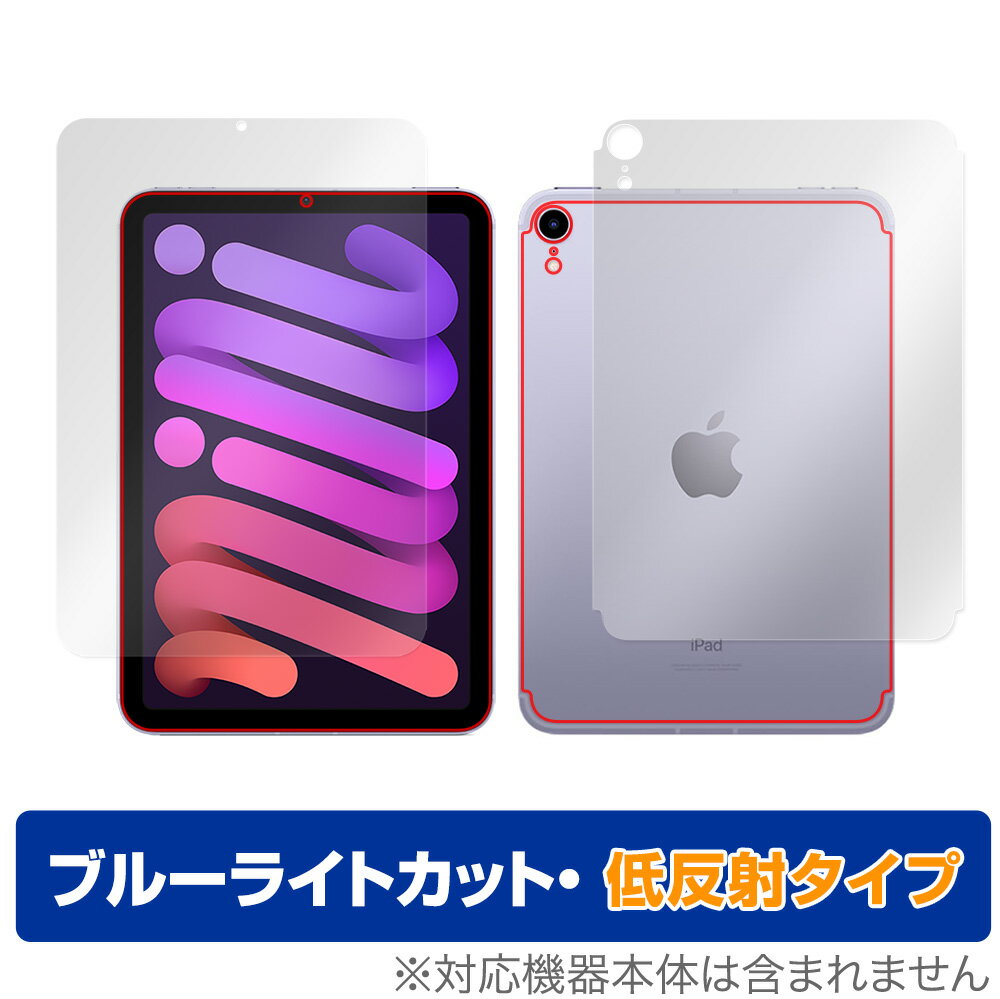 iPad mini 第6世代 Wi-Fi Cellular モデル 表面 背面 フィルム OverLay Eye Protector 低反射 for アイパッド ミニ (第6世代) mini6 セルラーモデル セット ミヤビックス