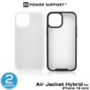 iPhone 13 mini Air Jacket Hybrid for アイフォン13 ミニ エアージャケット ハイブリッド ワイヤレス充電対応 パワーサポート ポリカーボネート TPU 衝撃吸収