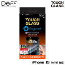 iPhone 13 mini 用 保護ガラス TOUGH GLASS Dragontrail 2次硬化 for アイフォン 13 ミニ マットタイプ deff タフガラス ドラゴントレイル 極薄 低反射