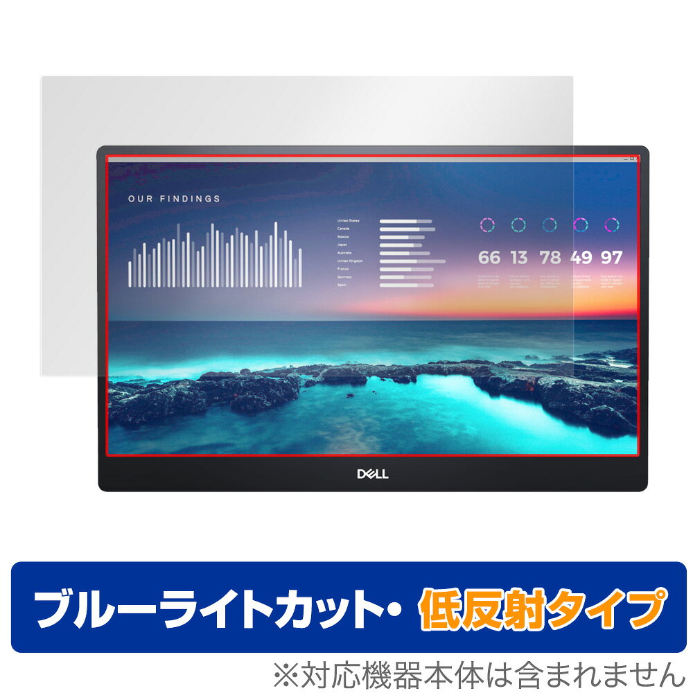 DELL 14インチ ポータブルモニター C1422H 保護 フィルム OverLay Eye Protector 低反射 for デル 14インチ ポータブルモニター C1422H ブルーライトカット