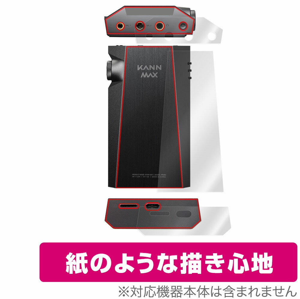KANN MAX 背面 上面 底面 保護 フィルム OverLay Paper for カーン マックス 紙のような ザラザラした手触りでホールド感アップ