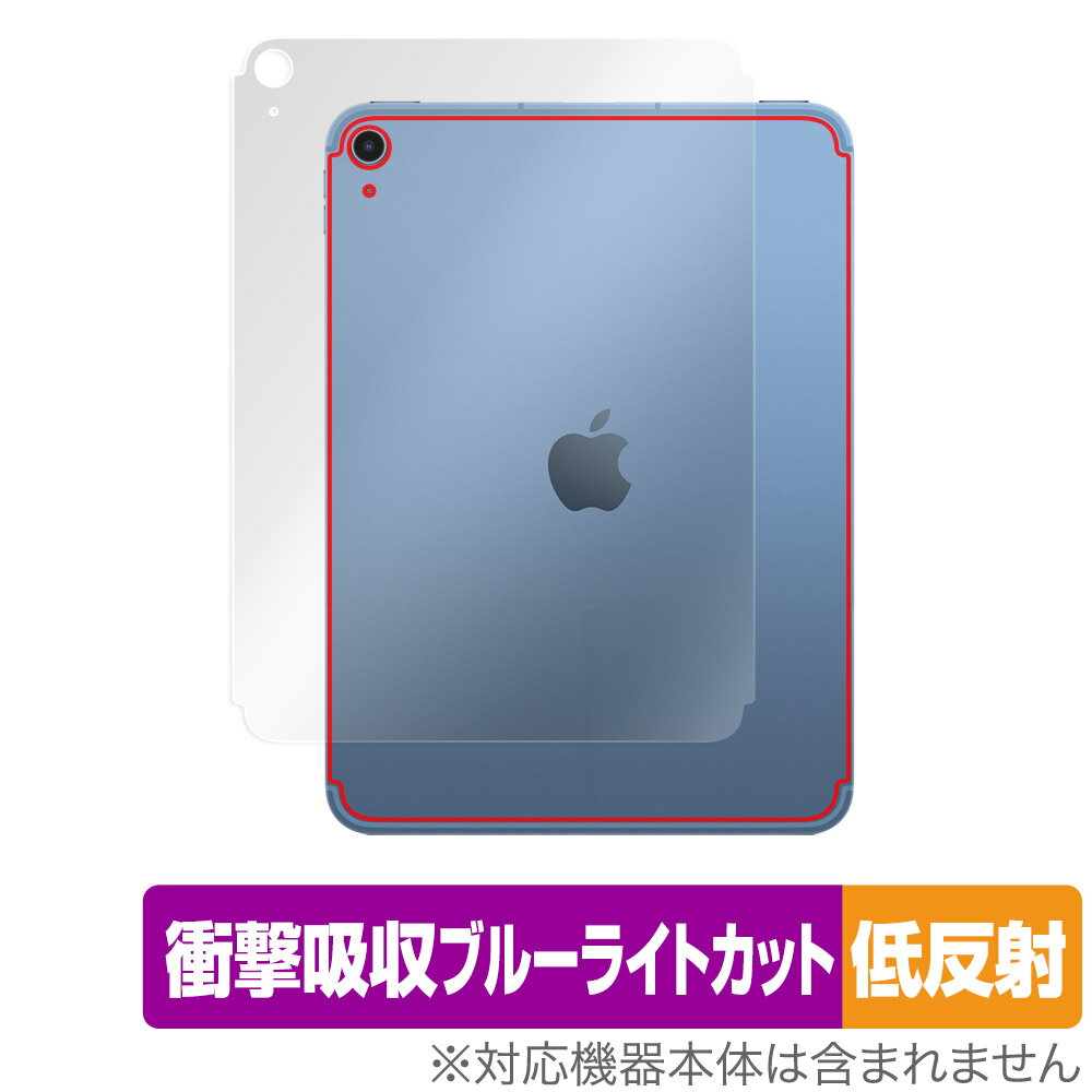 iPad 第10世代 Wi-Fi + Cellular 2022年発売 背面 保護 フィルム OverLay Absorber 低反射 衝撃吸収 反射防止 抗菌