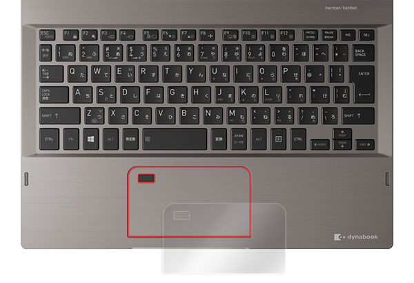 dynabook V62/F / V62/B 用 トラックパッド 保護フィルム OverLay Protector for トラックパッド dynabook V62/F / V62/B保護 フィルム シート シール フィルター アンチグレア サラサラ マウス 低反射 タッチパッド トラックパッド ミヤビックス