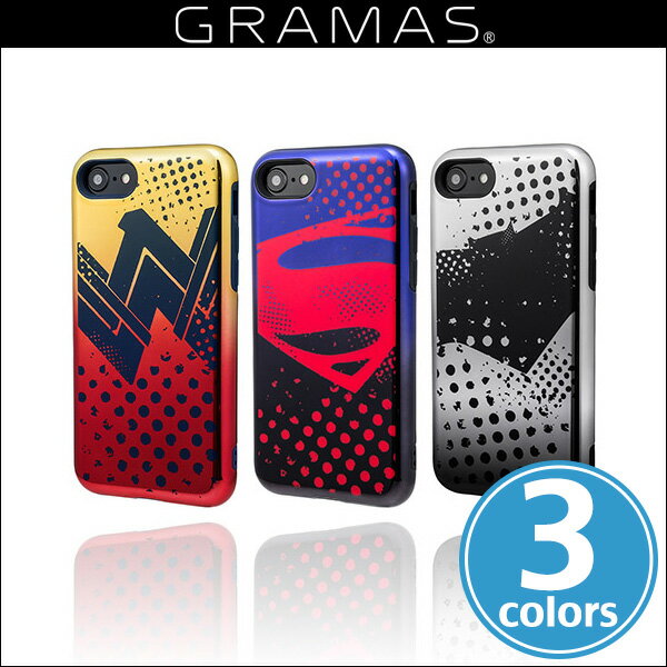 GRAMAS COLORS Hybrid Case with Justice League CHC-50137 for iPhone 8 / iPhone 7 / 傷や衝撃から保護するハイブリッドケース グラマス ICカード ストラップホール