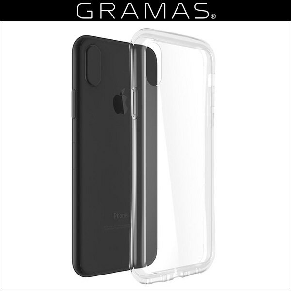 GRAMAS COLORS Glass Hybrid Clear Case for iPhone X 高硬度で透明度の高いガラスハイブリッドケース 9H 強化ガラス グラマス