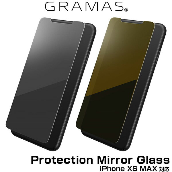 iPhone XS MAX 用 GRAMAS FEMME Protection Mirror Glass FGL-32438 for iPhone XS MAX アイフォンXSマックス アイフォンテンエスマックス iPhoneXSMAX テンエスマックス アイフォーン 2018 6.5 スマホフィルム おすすめ