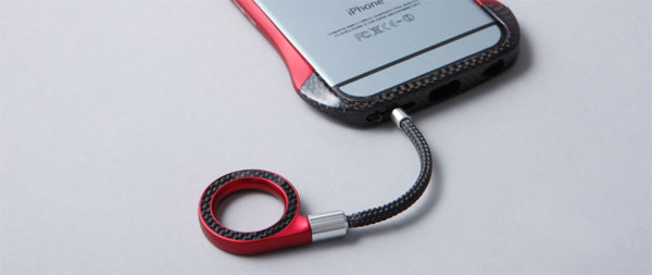 Finger Ring Strap Aluminum + Carbon/Woodカーボンリング フィンガーストラップ スマホストラップ スマホに最適 落下防止 ストラップ キズ付き防止 deff ディーフ