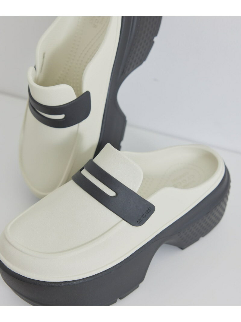 樂天商城 - 【crocs】ATONP LOAFER【WEB限定】 Juze ビス シューズ・靴 サンダル ホワイト【送料無料】[Rakuten Fashion]