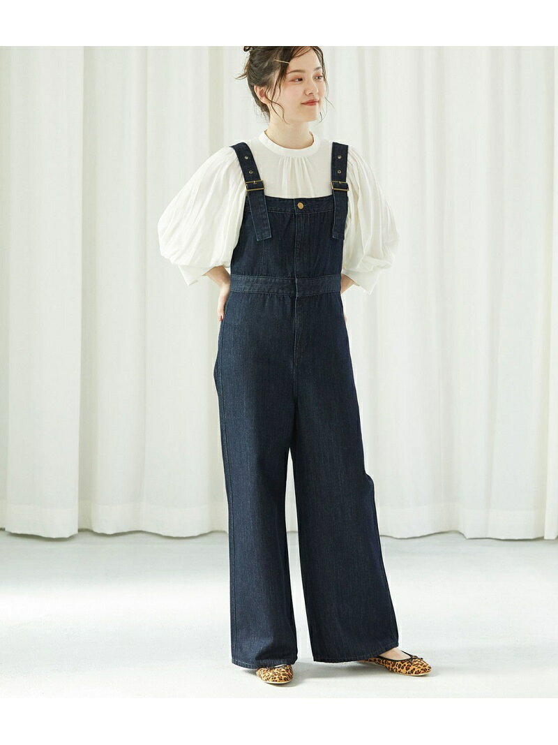 [Rakuten Fashion]【SALE／20%OFF】【WEB限定】【Lee×ViS】デニムサロペットパンツ ViS ビス パンツ/ジーンズ サロペット/オールインワン ネイビー ホワイト ブルー【RBA_E】【送料無料】
