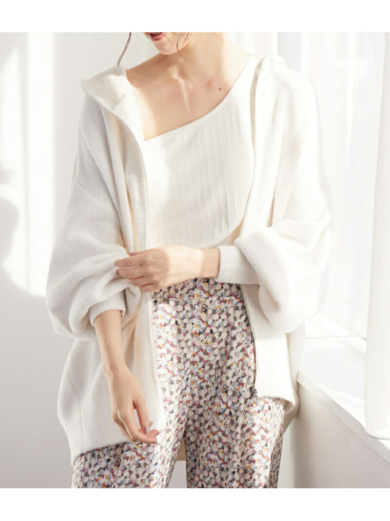 【SALE／30%OFF】【ViSage】フェザーヤーンニットパーカー VIS ビス インナー・ルームウェア その他のインナー・ルームウェア ホワイト グリーン パープル【RBA_E】[Rakuten Fashion]のサムネイル