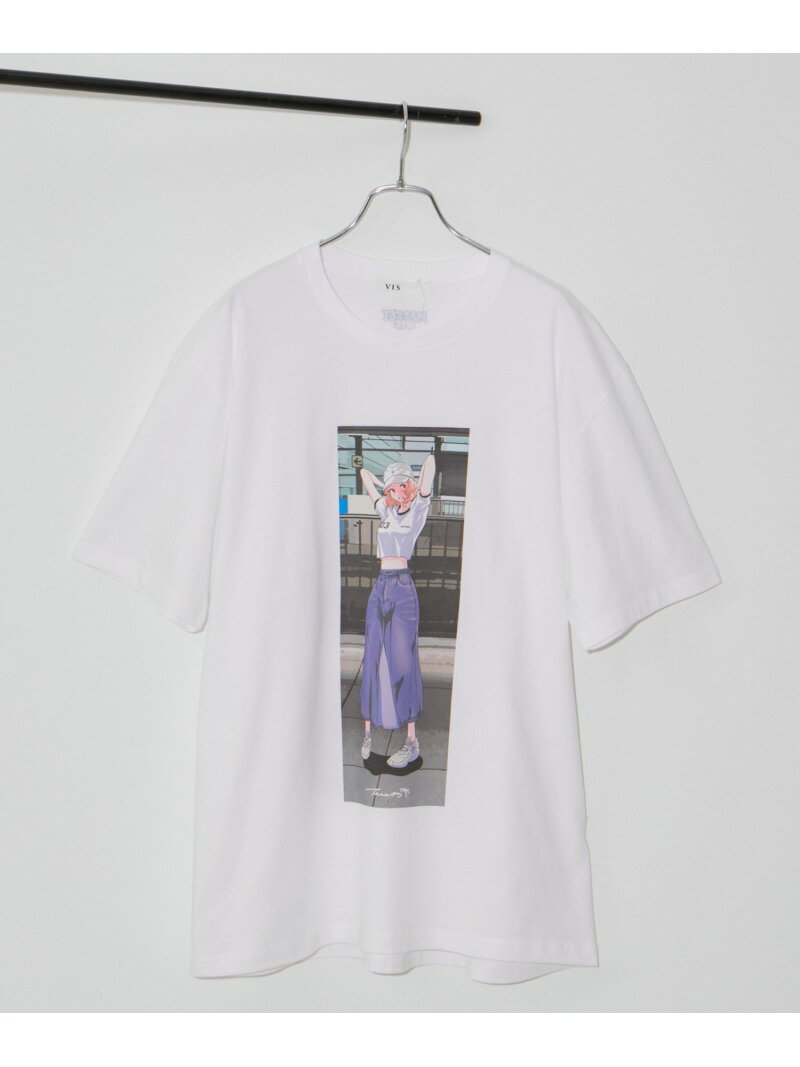 樂天商城 - 【SALE／60%OFF】【tree13】アソートプリントTシャツ【洗える】 VIS ビス トップス カットソー・Tシャツ ホワイト【RBA_E】[Rakuten Fashion]