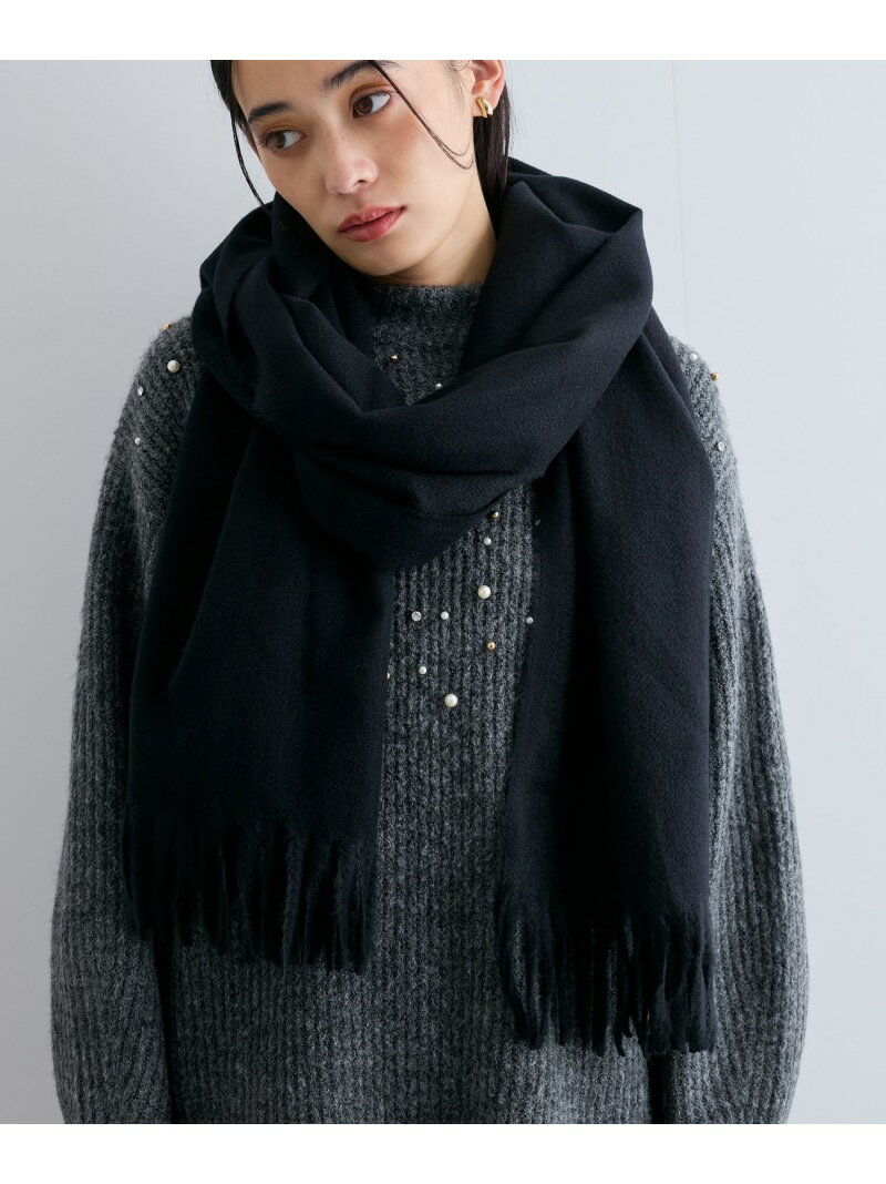 【SALE／50%OFF】【リサイクルポリ】なめらかタッチ無地マフラー VIS ビス ファッション雑貨 マフラー・ストール・ネックウォーマー ホワイト ベージュ ピンク ブルー ブラック グレー【RBA_E】[Rakuten Fashion]