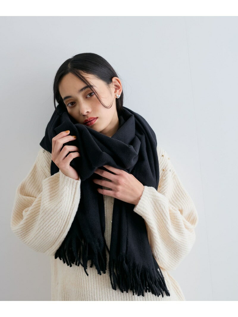 樂天商城 - 【SALE／40%OFF】【リサイクルポリ】なめらかタッチ無地大判ストール VIS ビス ファッション雑貨 マフラー・ストール・ネックウォーマー ブラック ブルー グレー ホワイト ベージュ ピンク【RBA_E】[Rakuten Fashion]
