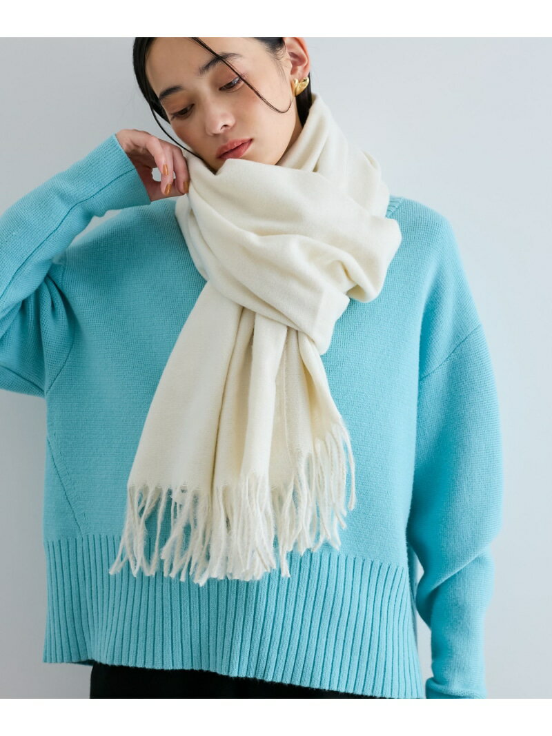 【SALE／40%OFF】【リサイクルポリ】なめらかタッチ無地大判ストール VIS ビス ファッション雑貨 マフラー・ストール・ネックウォーマー ブラック ブルー グレー ホワイト ベージュ ピンク【RBA_E】[Rakuten Fashion]