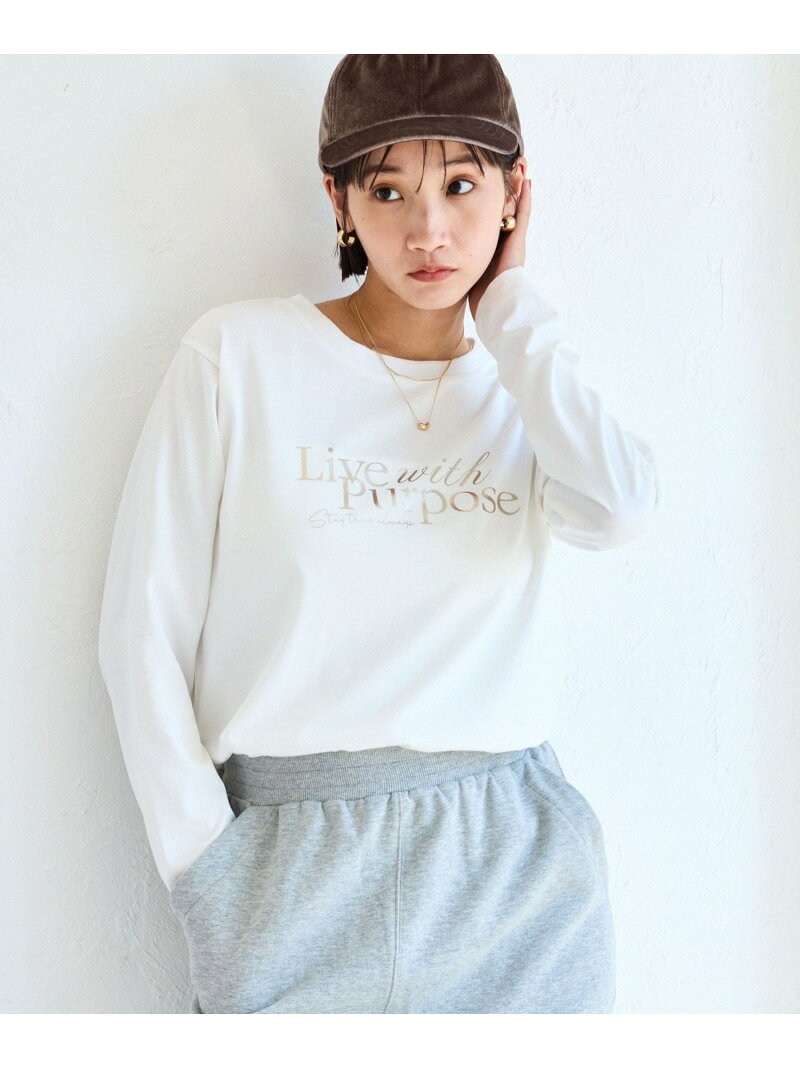 樂天商城 - 【SALE／30%OFF】フォト&ロゴアソートロングスリーブTシャツ VIS ビス トップス カットソー・Tシャツ グレー ホワイト ベージュ【RBA_E】[Rakuten Fashion]