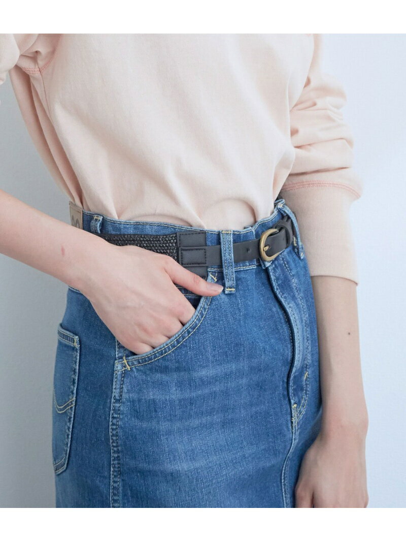 【SALE／30%OFF】【TV着用】バックル付き雑材ゴムベルト VIS ビス ファッション雑貨 ベルト レッド ベージュ ブラック【RBA_E】[Rakuten Fashion]