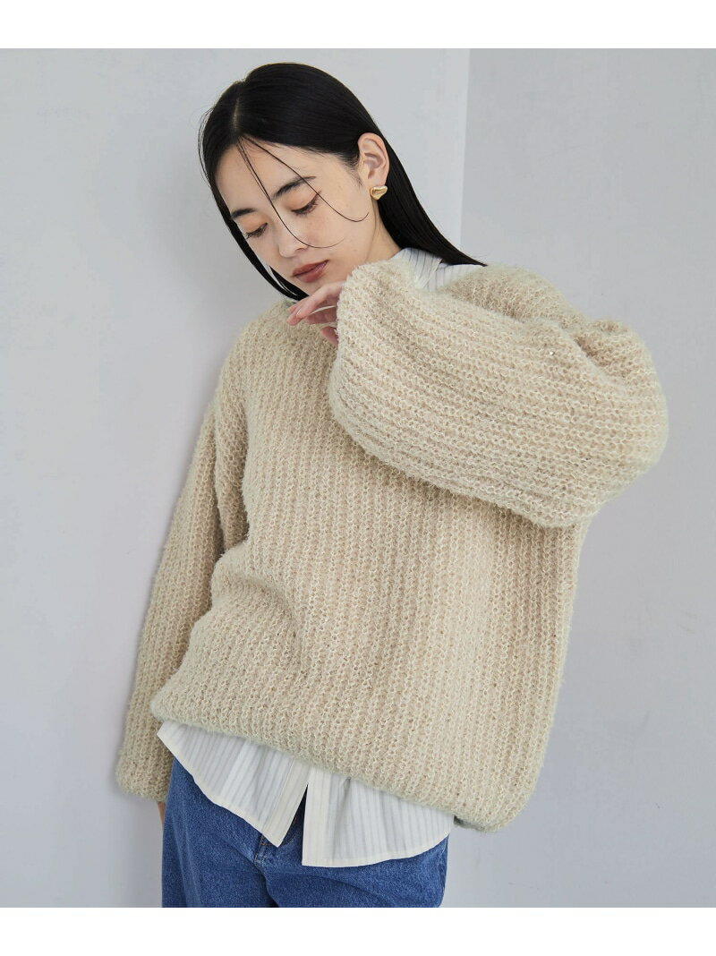 【SALE／50%OFF】ブークレホロHUGニットプルオーバー VIS ビス トップス ニット ベージュ【RBA_E】[Rakuten Fashion] 2