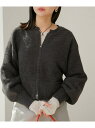 【SALE/30%OFF】Wジップニットカーディガン VIS ビス トップス カーディガン グレー グリーン【RBA_E】【送料無料】[Rakuten Fash...