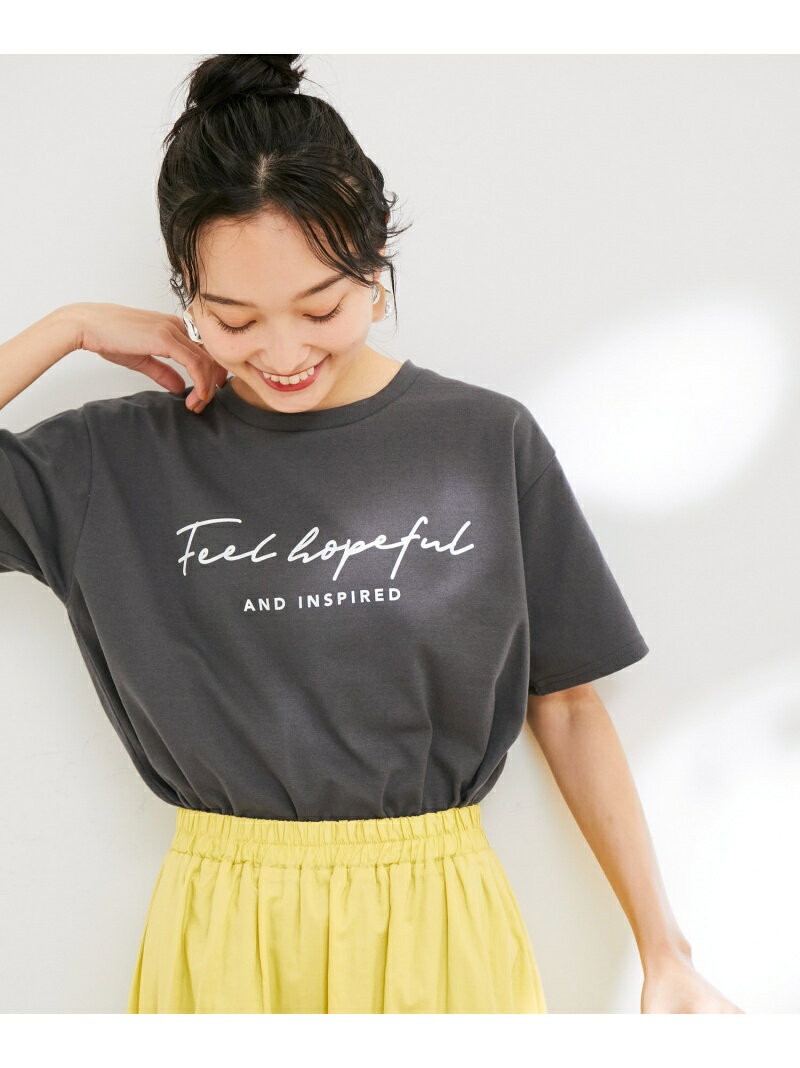 【洗える】アソートロゴクルーネックTシャツ ViS ビス トップス カットソー・Tシャツ ブラック ホワイト イエロー【先行予約】*[Rakuten Fashion]のサムネイル