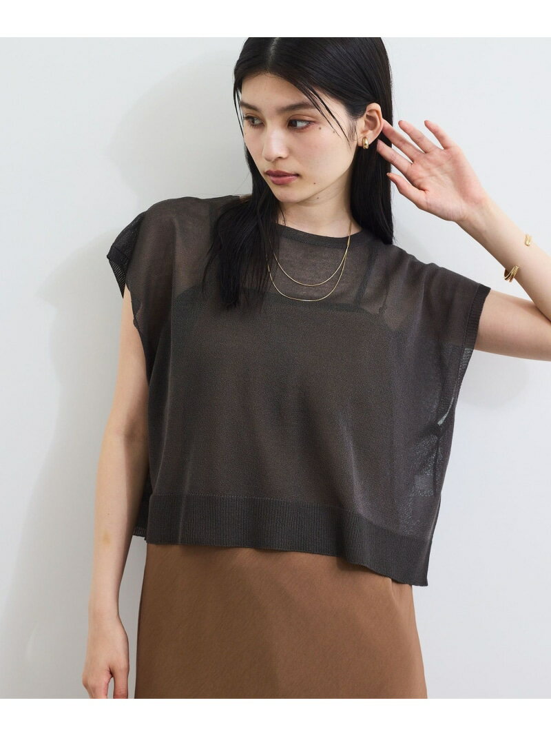 樂天商城 - 【SALE／50%OFF】ドライタッチシアーニットトップス VIS ビス トップス ニット ホワイト グリーン ピンク グレー【RBA_E】[Rakuten Fashion]