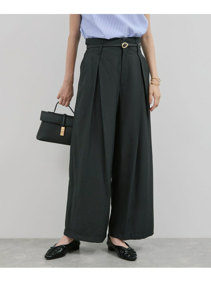 【SALE／20%OFF】ボックスタックリラックスパンツ VIS ビス パンツ その他のパンツ ベージュ グレー【RBA_E】【送料無料】[Rakuten Fashion]のサムネイル