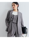 【SALE/11%OFF】【美easy】ウーリッシュWブレストテーラードジャケット【洗える】 VIS ビス ジャケット・アウター テーラードジャケット・ブレザー...