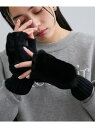 【SALE/30%OFF】フィンガーレスファーアームウォーマー VIS ビス ファッション雑貨 手袋 ベージュ ブラック【RBA_E】[Rakuten Fash...