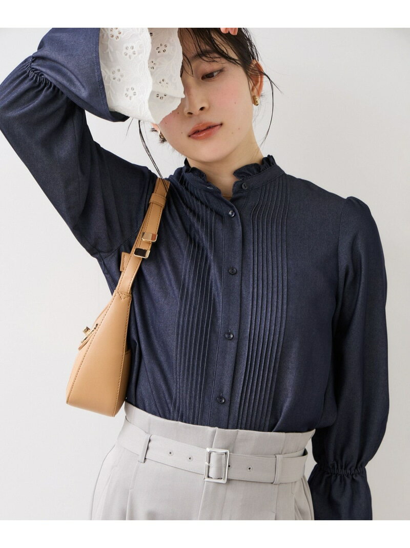 樂天商城 - 【SALE／20%OFF】レイヤードレーススリーブブラウス VIS ビス トップス シャツ・ブラウス ブルー ホワイト【RBA_E】【送料無料】[Rakuten Fashion]