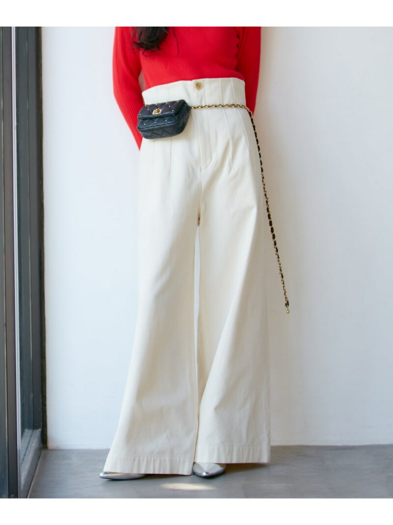 【SALE／70%OFF】【洗える】微起毛バギーパンツ VIS ビス パンツ スラックス・ドレスパンツ ブラウン ホワイト【RBA_E】[Rakuten Fashion]