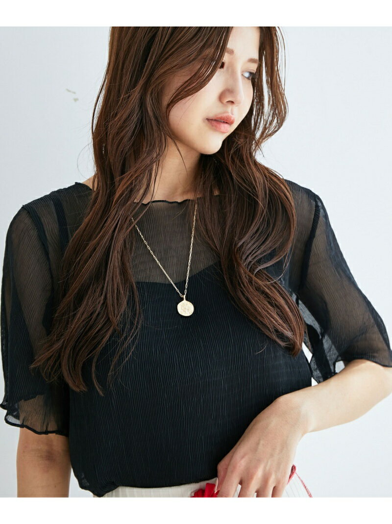 【SALE／60%OFF】【WEB限定】インナーキャミ付きシアー楊柳プルオーバー vis-a-vis ビス トップス シャツ・ブラウス グリーン ホワイト ベージュ ブラック【RBA_E】[Rakuten Fashion]