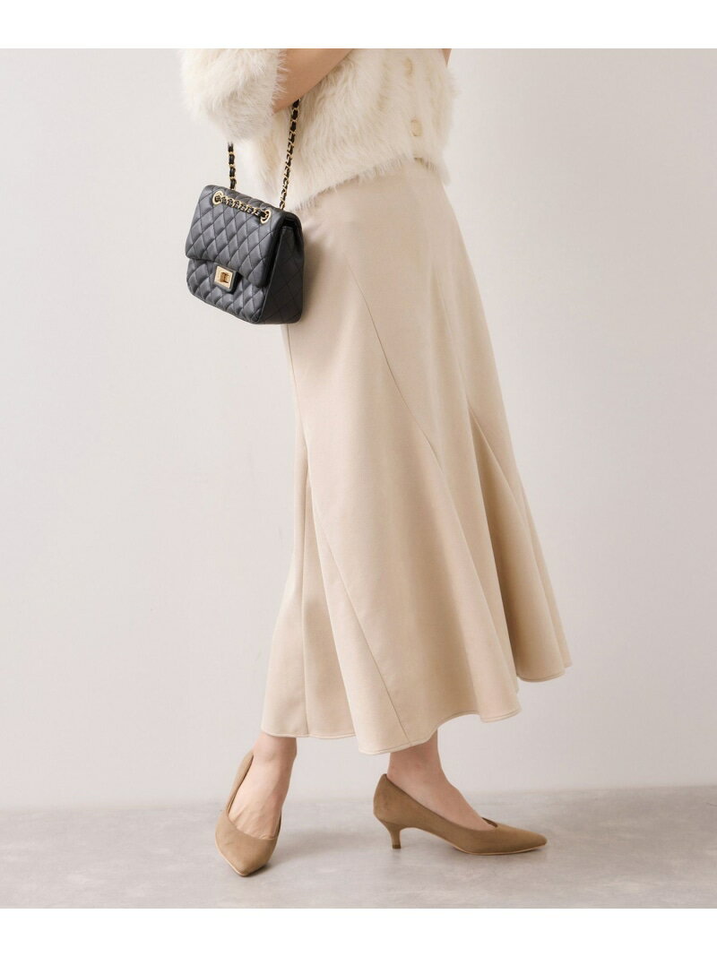 【SALE／20%OFF】エスカルゴ切替スエードライクスカート VIS ビス スカート その他のスカート ホワイト..