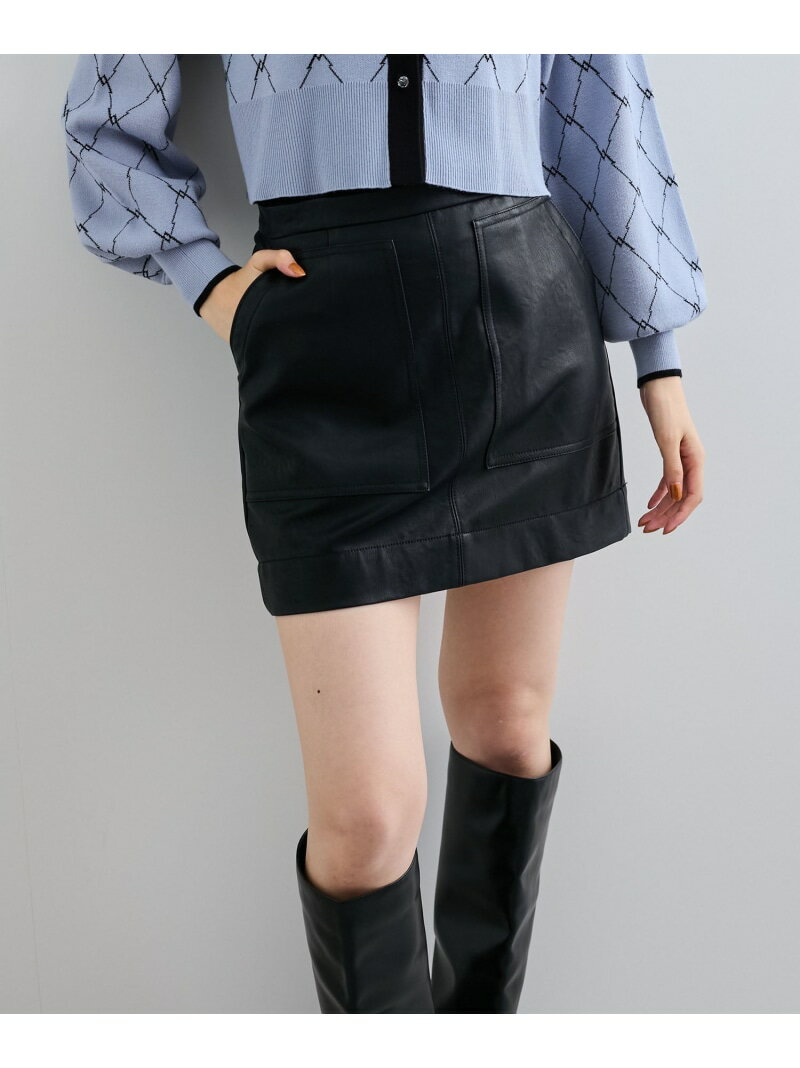 樂天商城 - 【SALE／60%OFF】ヴィンテージライク合皮ミニスカート VIS ビス スカート その他のスカート ブラウン ブラック ピンク【RBA_E】[Rakuten Fashion]