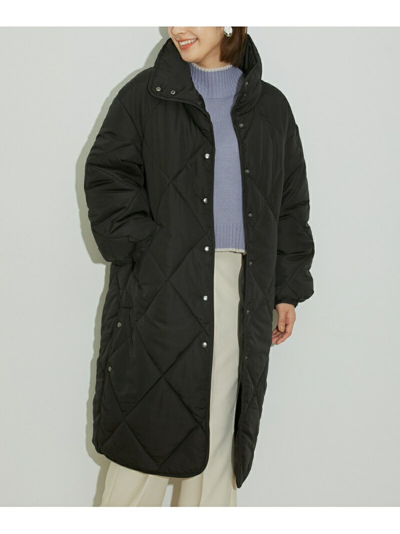 【SALE／70%OFF】【WEB限定】ダイヤキルト中綿ロングコート vis-a-vis ビス ジャケット・アウター その他のジャケット・アウター ホワイト カーキグリーン ブラック【RBA_E】[Rakuten Fashion]