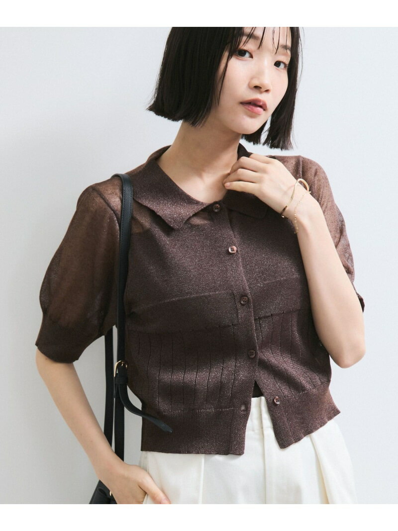 樂天商城 - 【SALE／40%OFF】【WEB限定】シアーボーダーサマーポロニット VIS ビス トップス ニット ブラック【RBA_E】[Rakuten Fashion]