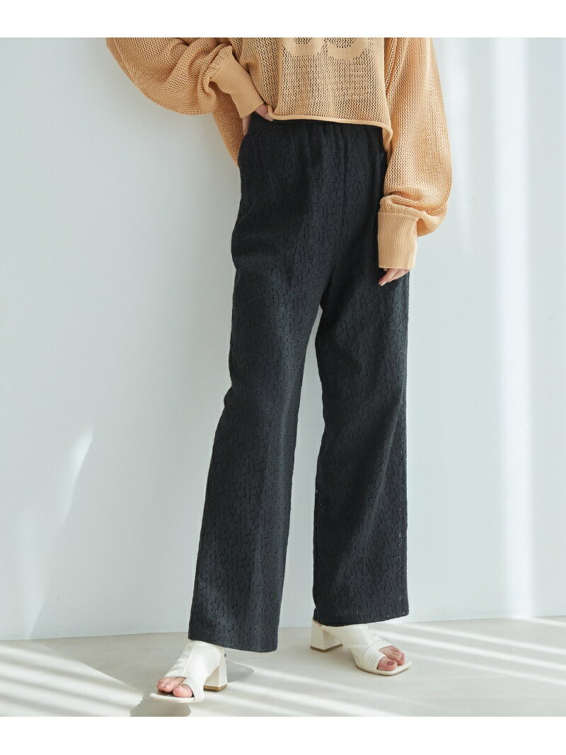 【SALE／70%OFF】【WEB限定】総レースパンツ vis-a-vis ビス パンツ スラックス・ドレスパンツ ブラック ホワイト【RBA_E】[Rakuten Fashion]