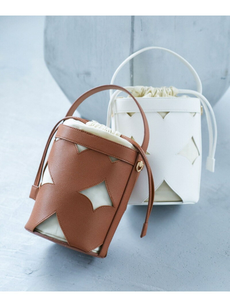 【SALE／30%OFF】カットワーク2WAYバッグ VIS ビス バッグ ハンドバッグ ブラック ホワイト ブラウン【..