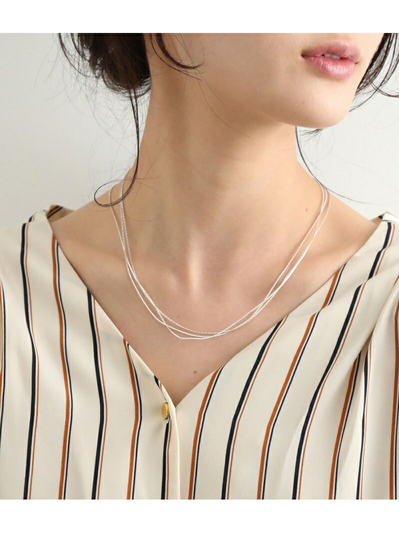 【SALE／50%OFF】3連チェーンチョーカー VIS ビス アクセサリー・腕時計 ネックレス シルバー ゴールド【RBA_E】[Rakuten Fashion]