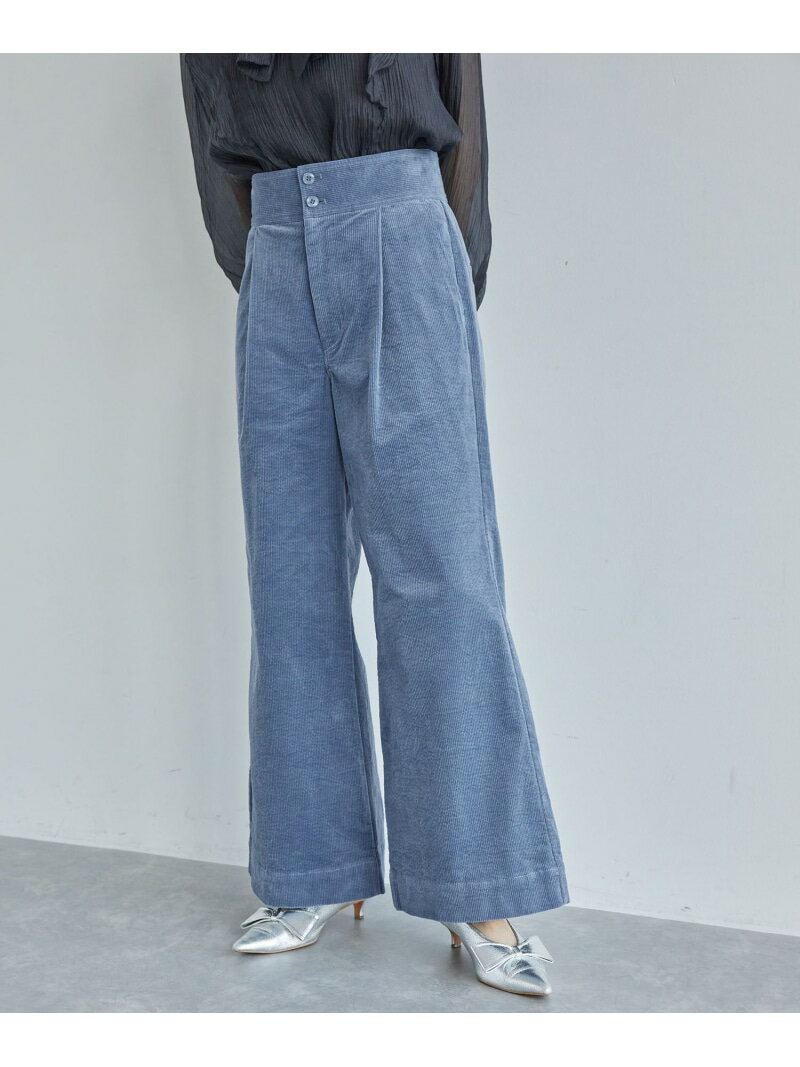 【SALE／40%OFF】細コーデュロイワイドパンツ VIS ビス パンツ スラックス・ドレス...