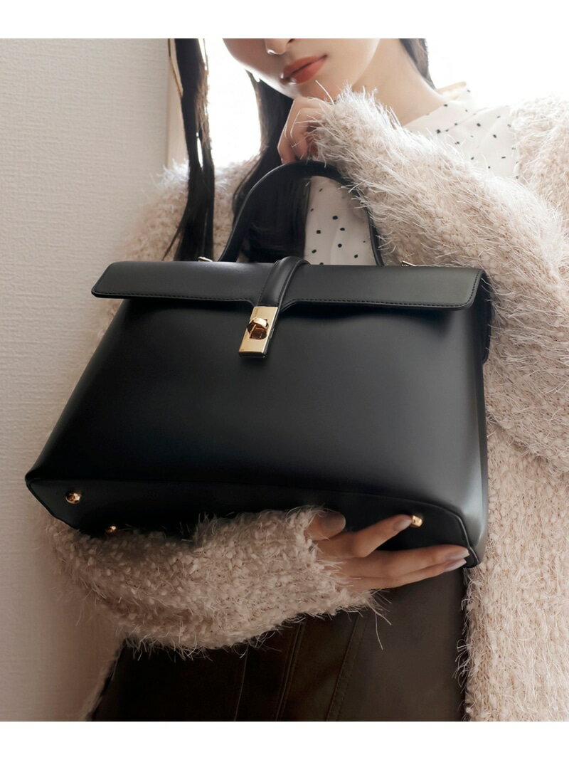 ひねり金具ワンハンドルバッグ/2WAY,軽量 VIS ビス バッグ ハンドバッグ ベージュ ブラウン グレー ブラック【先行予約】*【送料無料】[Rakuten Fashion]