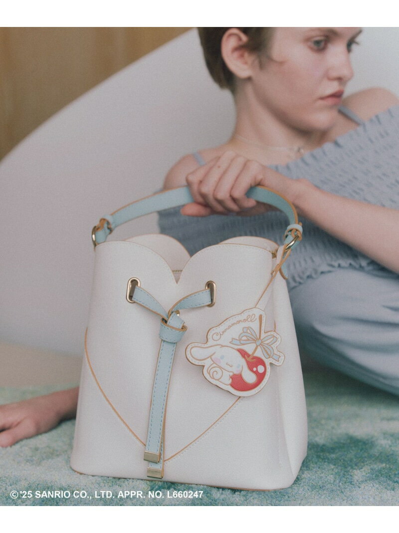 【シナモロール】VIS別注ハートカットバッグ(ミディアム) VIS ビス バッグ ショルダーバッグ ブルー ホワイト【送料無料】[Rakuten Fashion]のサムネイル