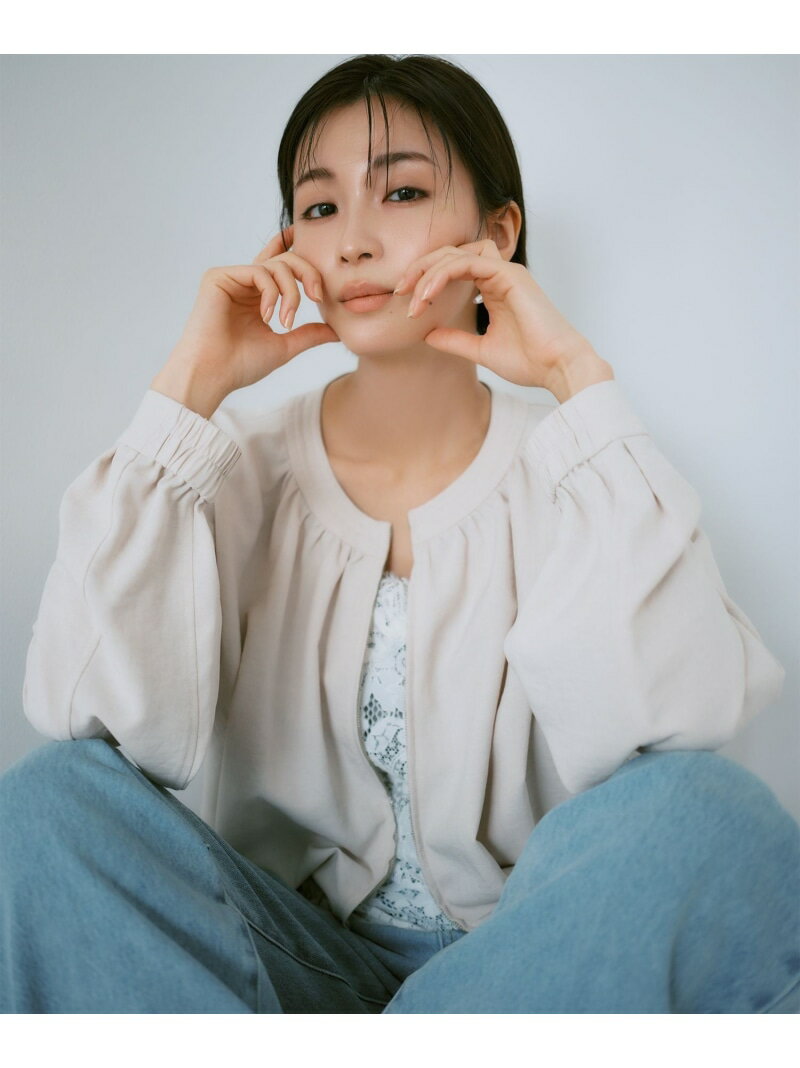 樂天商城 - 美easyリネンライクジップ裾フリルブルゾン/イージーケア・接触冷感 VIS ビス ジャケット・アウター ブルゾン・ジャンパー ブラック ベージュ【送料無料】[Rakuten Fashion]