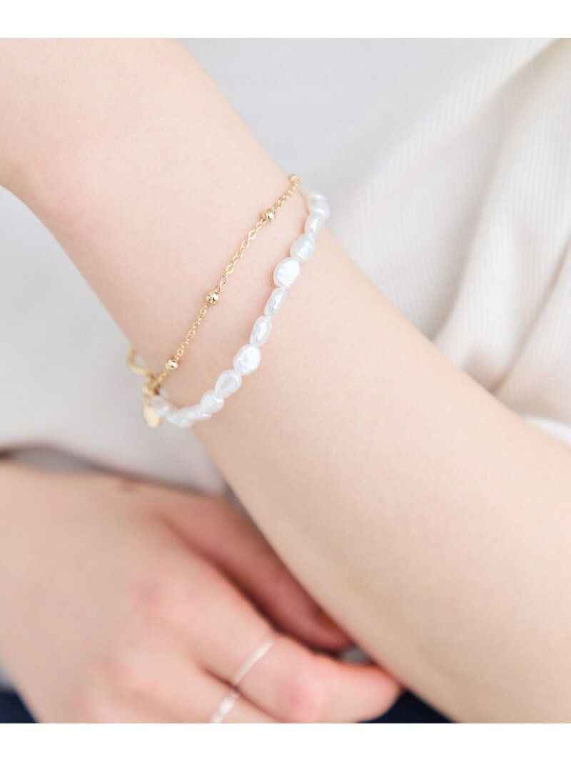 チェーンレイヤードブレスレット VIS ビス アクセサリー・腕時計 ブレスレット・バングル ゴールド シルバー[Rakuten Fashion]