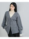 【SALE/50%OFF】ミックスブークレペプラムカーディガン VIS ビス トップス カーディガン グレー イエロー ホワイト【RBA_E】[Rakuten ...