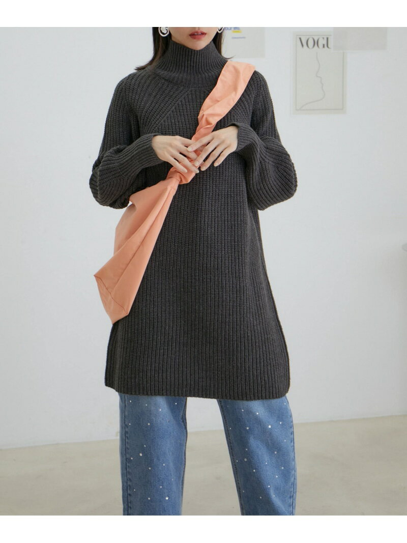 【SALE／60%OFF】【WEB限定】ざっくりニットミニワンピース vis-a-vis ビス ワンピース・ドレス ワンピ..